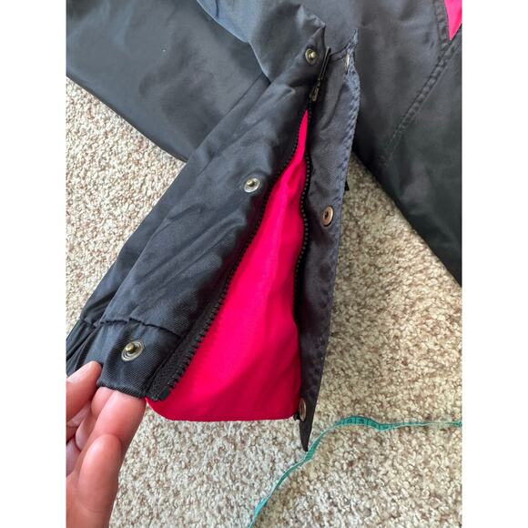 SLALOM Men's snow pants/shell, Vintage 80's-90's, Black & Pink, 34 - Picture 10 of 13